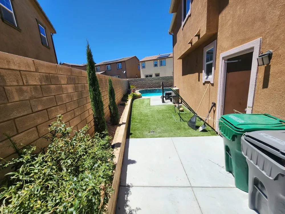 Professional yard cleanup service with custom design across Lancaster, CA - Rodriguez Landscaping & Gardening Services