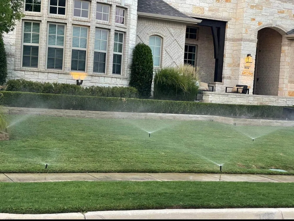 Top-rated lawn mowing service for homes in Plano, TX by Rodriguez Landscaping & Irrigation