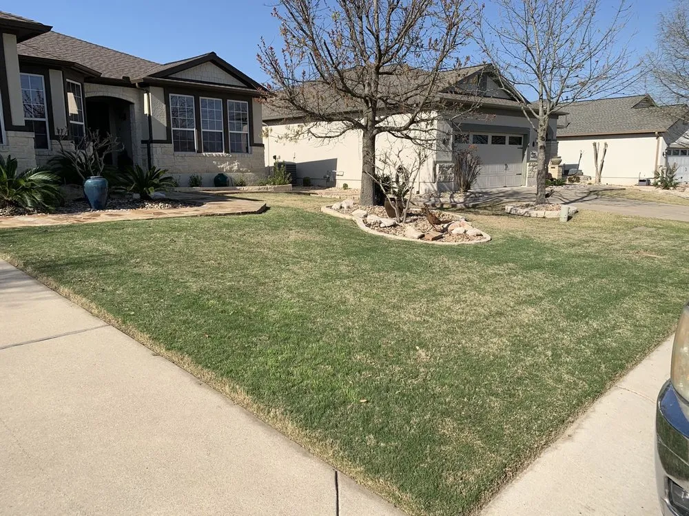 Custom yard cleanup service for residential properties in Georgetown, TX by Rodriguez Landscaping