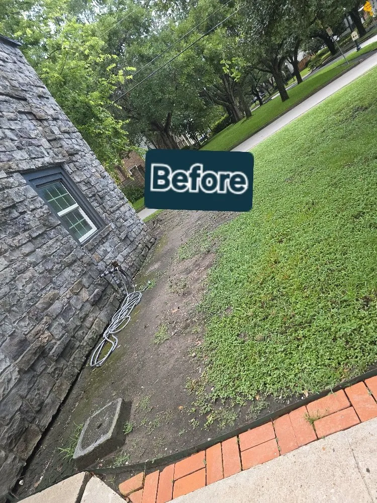 Affordable landscape installation in Pasadena, TX by Rodriguez Landscaping