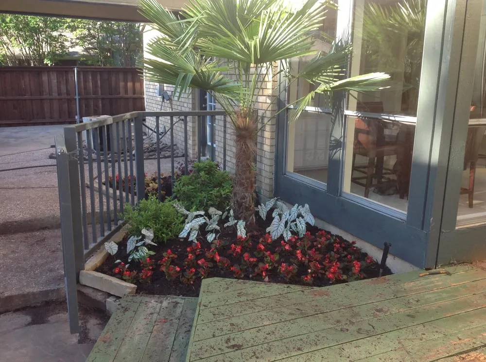 Custom landscape design in Rowlett, TX by Rodriguez Landscaping