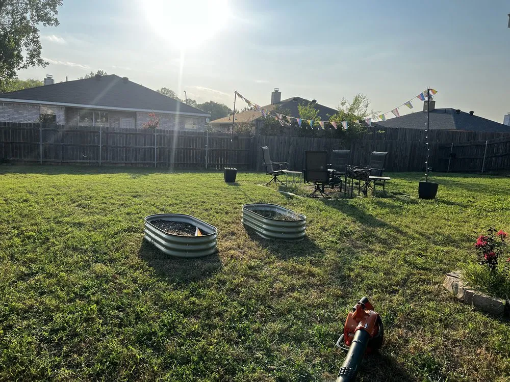 Custom landscape installation in Saginaw, TX - Rodriguez Precision Mowing