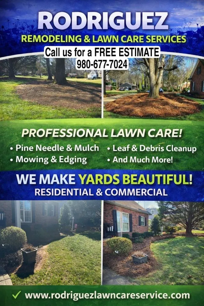 Professional landscaping services in Gastonia, NC by Rodriguez Remodeling