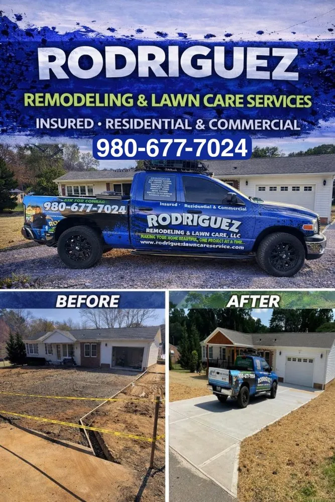 Custom yard cleanup service in Gastonia, NC by Rodriguez Remodeling