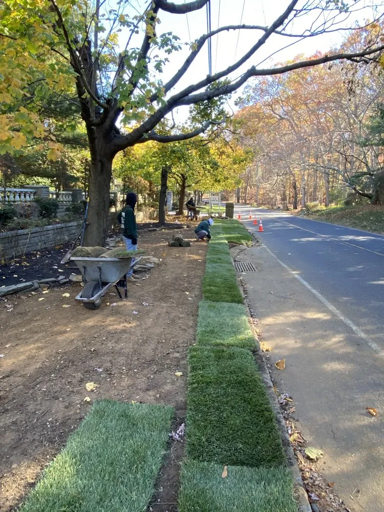 Professional garden landscaping for homes in Trenton, NJ by Rogelio’s