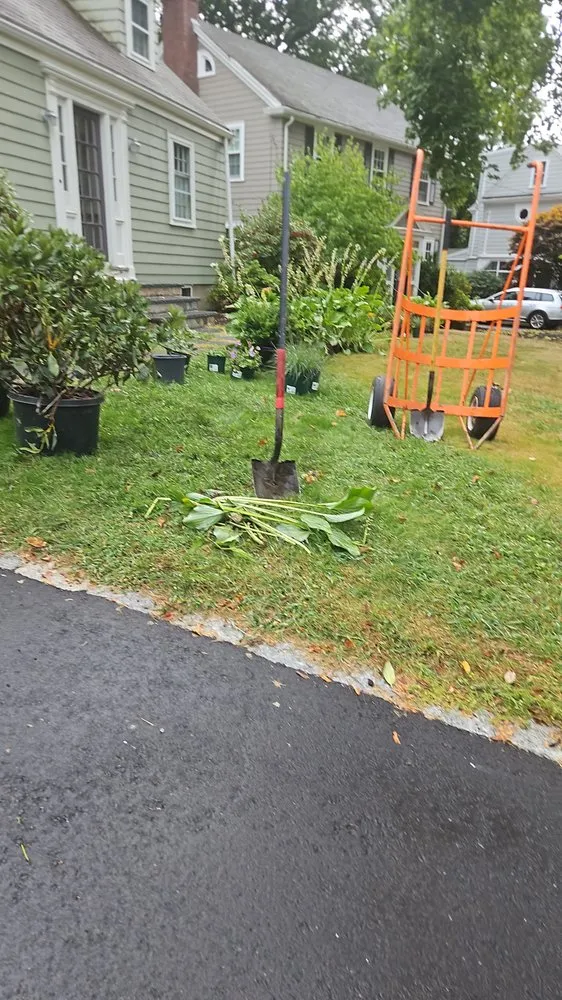 Custom outdoor landscaping for year-round maintenance in Marlborough, MA by Roger Landscaping