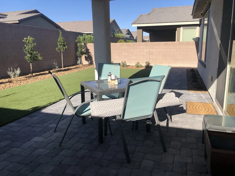 Custom outdoor landscaping in North Las Vegas, NV by Roger's Landscaping