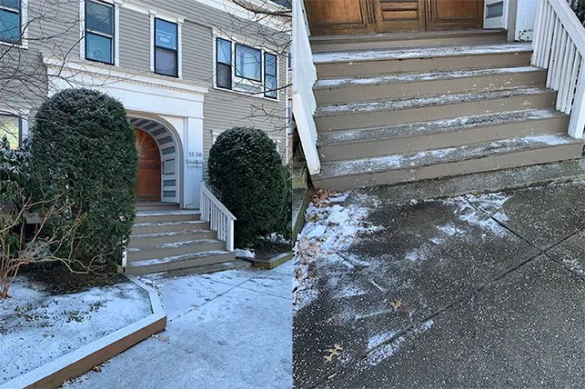 Professional yard maintenance for homes in Boston, MA by Roger's Snow Removal and Landscaping Service