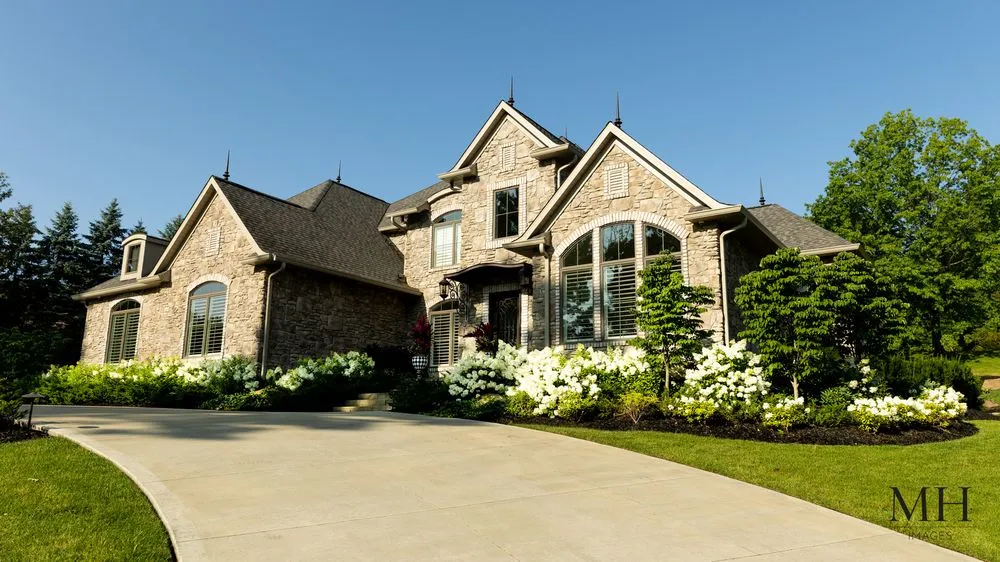 Custom landscape design for year-round maintenance in Canton, OH by Rohr & Sons Nursery & Garden Center