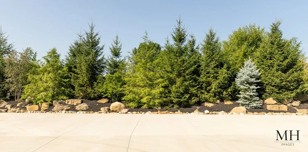 Custom garden landscaping with custom design in Canton, OH by Rohr & Sons Nursery & Garden Center