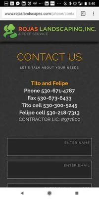 Rojas Landscaping and Tree Service Logo