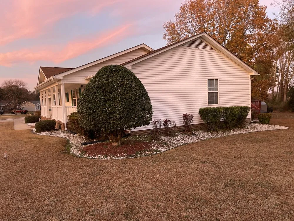 Local landscape installation in Selma, NC by Rojas Pro Services