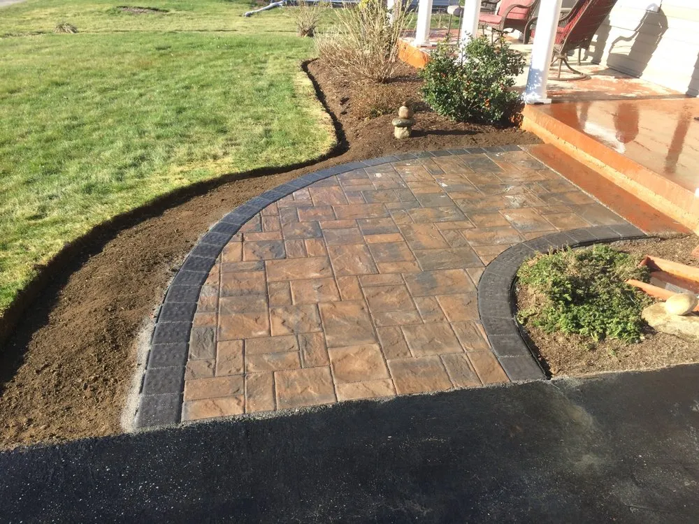 Custom garden landscaping in Middleton, MA by Rok N' Rose Landscaping