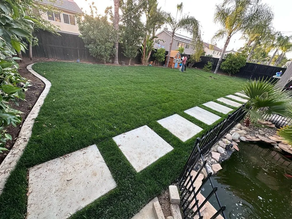 Expert lawn care service for residential properties in Hemet, CA by Rolando’s Landscaping
