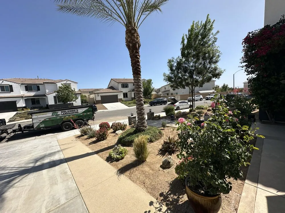 Top-rated garden landscaping for residential properties across Hemet, CA - Rolando’s Tree Service