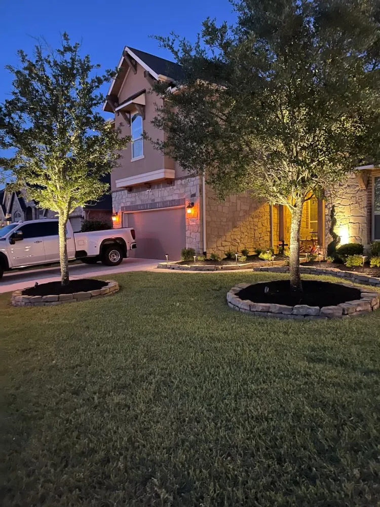 Expert landscape installation with custom design across Cypress, TX - Rolen Management Services