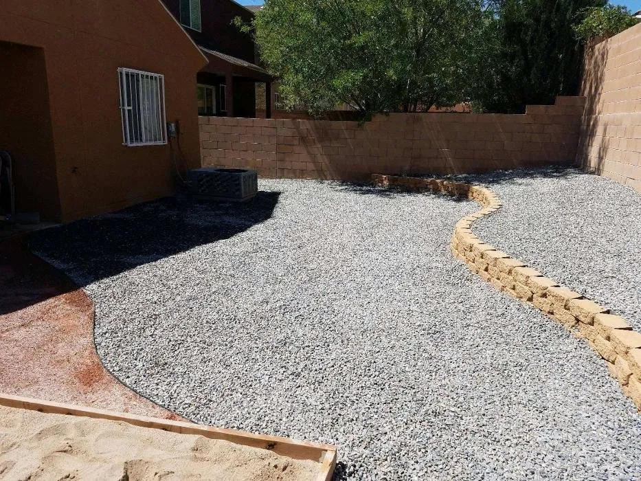 Custom landscaping services for homes in Rio Rancho, NM by Rollin Rockz