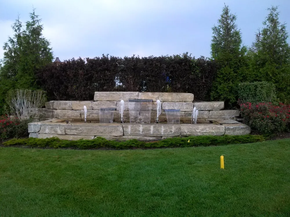 Custom garden landscaping with custom design in Olathe, KS by Rolling Meadows Landscape & Garden Center