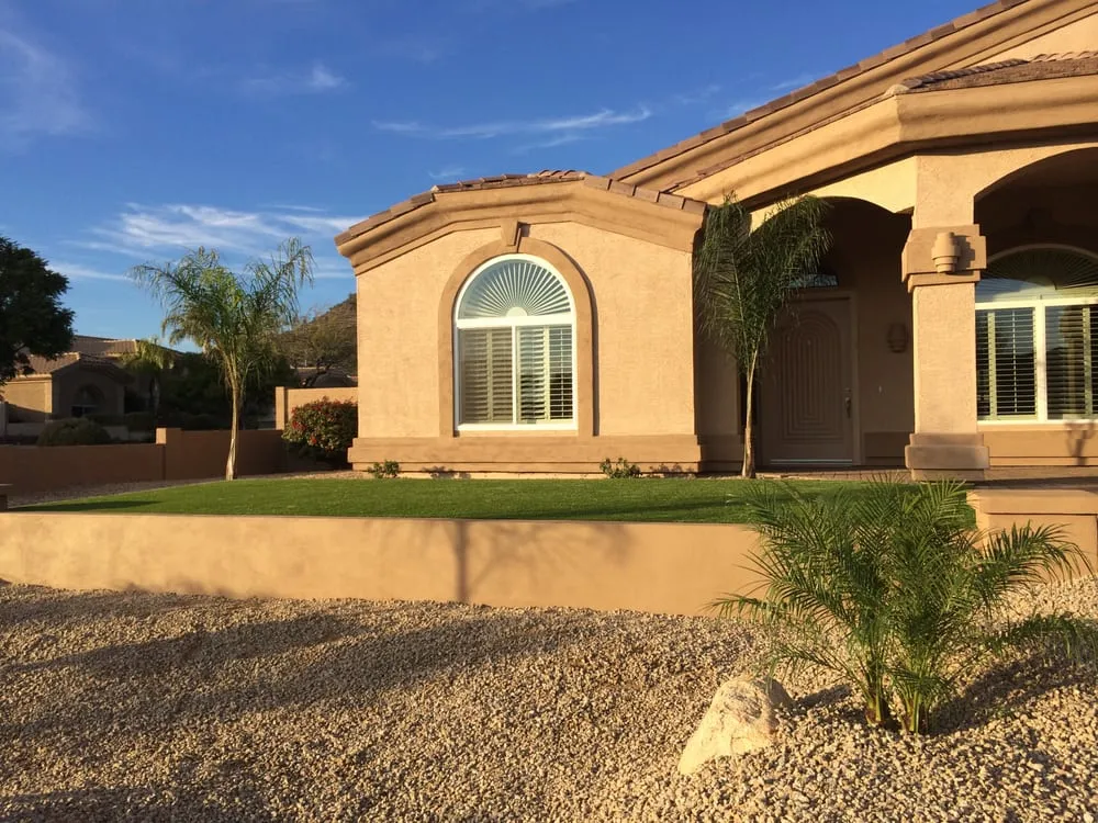 Custom residential landscaping for year-round maintenance across Peoria, AZ - Rolling Rock Landscape