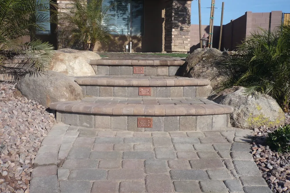 Custom landscape design in Peoria, AZ by Rolling Rock Landscape