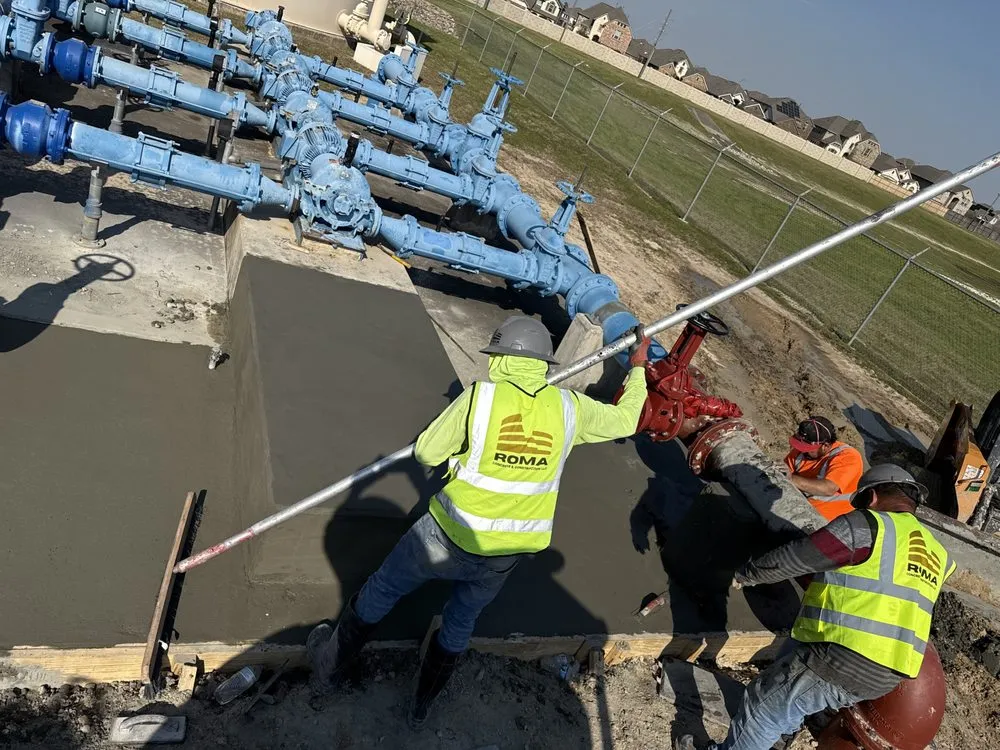 Local landscape installation in Magnolia, TX by Roma Construction