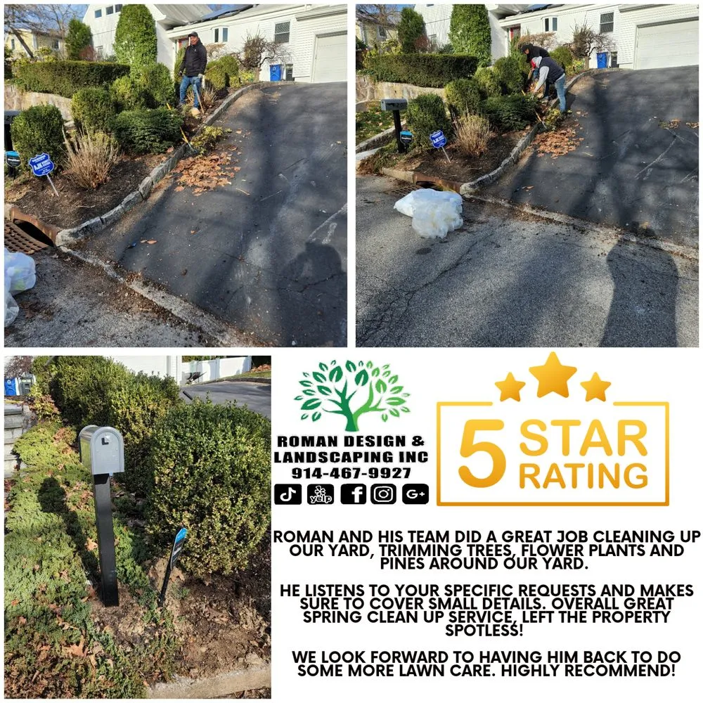 Top-rated outdoor landscaping with custom design in White Plains, NY by Roman Design & Landscaping