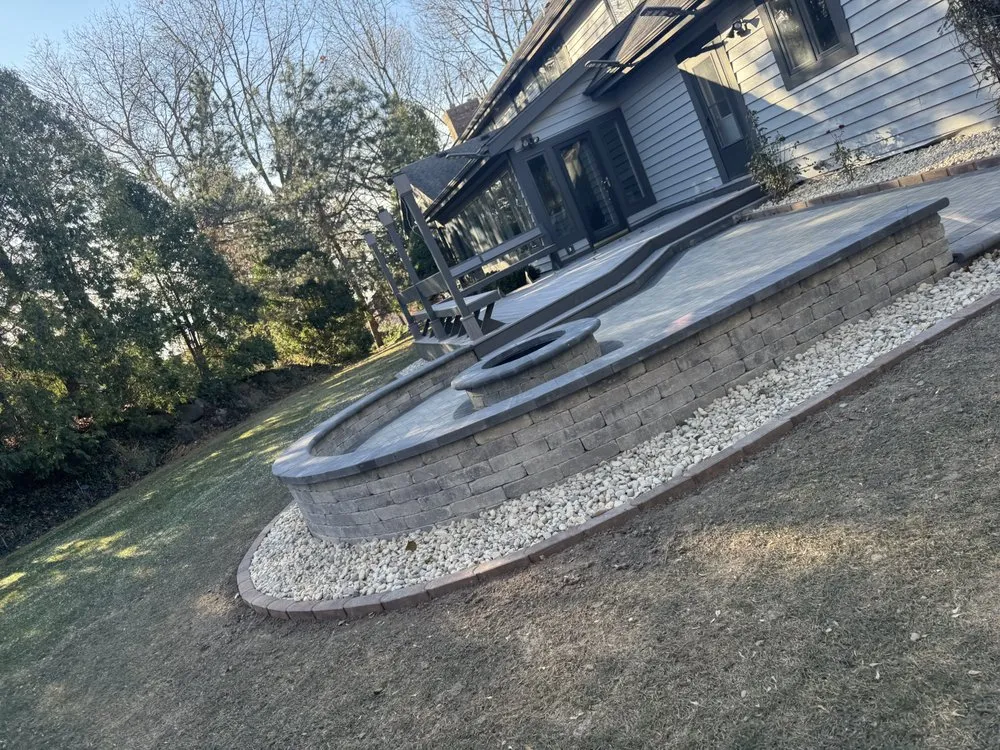 Custom landscape design with custom design in Madison, WI by Roman Landscape and Snow Removal