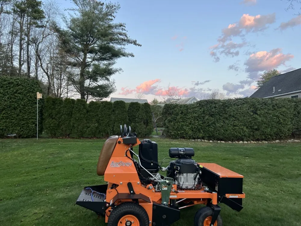 Custom lawn mowing service in Granby, CT by Roman Landscaping, LLC