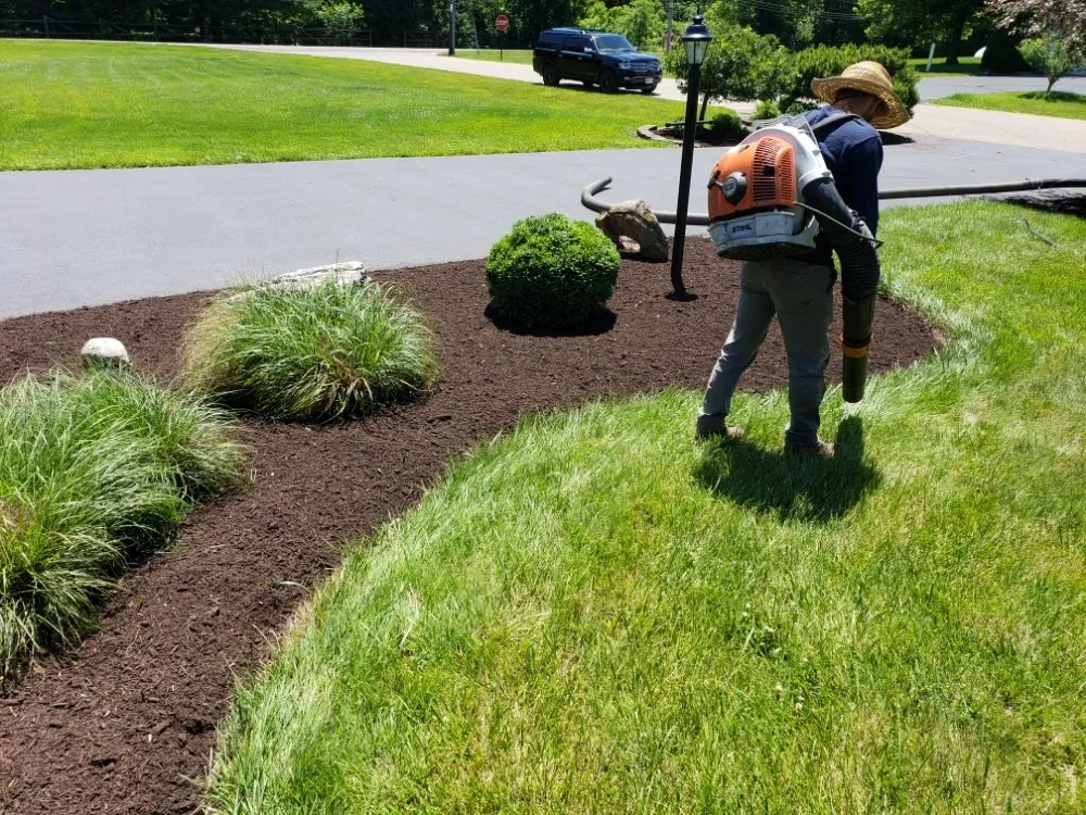 Custom landscape installation in Parkdale, OH by Roman Landscaping