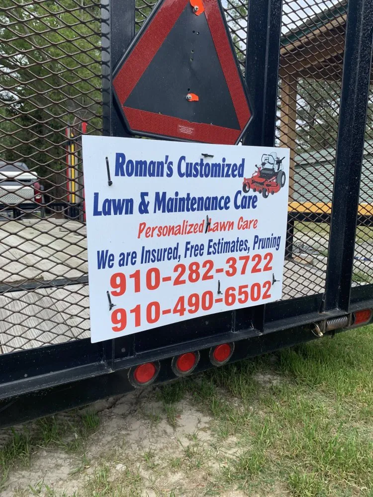 Professional lawn care service for residential properties in Magnolia, NC by Roman’s Customized Lawn & Maintenance Care