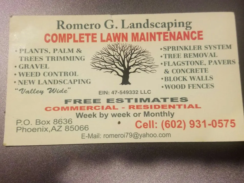 Top-rated residential landscaping for residential properties across Phoenix, AZ - Romero G Landscaping