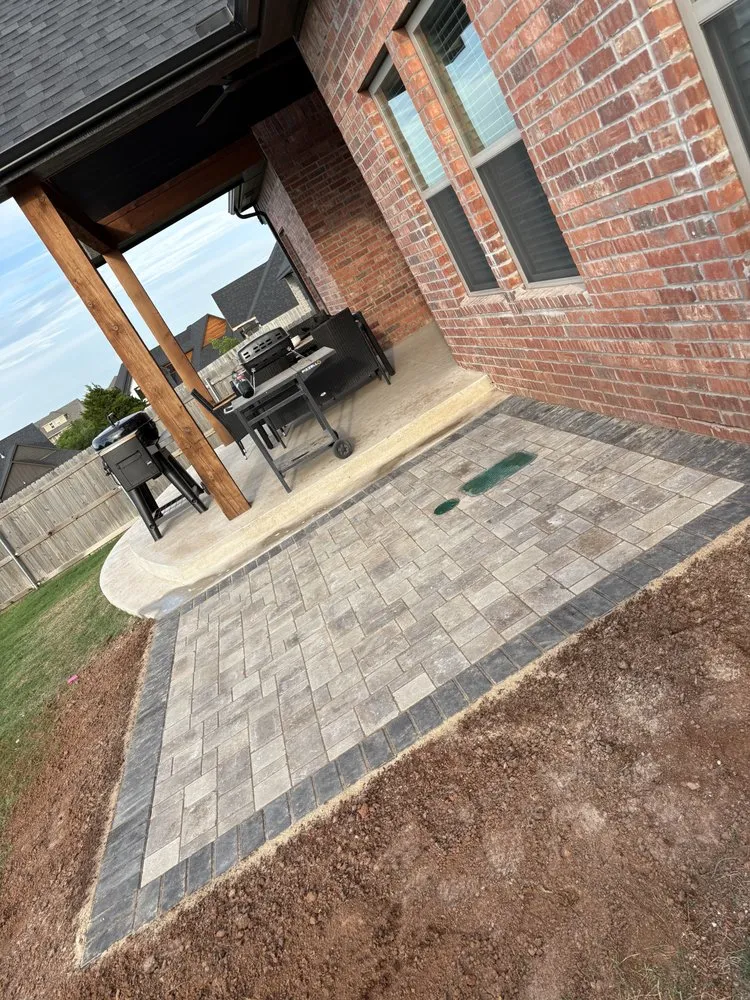 Professional landscaping services in Clinton, OK by Romero Pavers & Construction