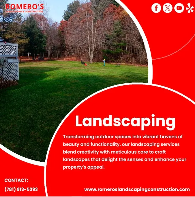 Affordable lawn care service in Lynn, MA by Romeros Landscaping And Construction