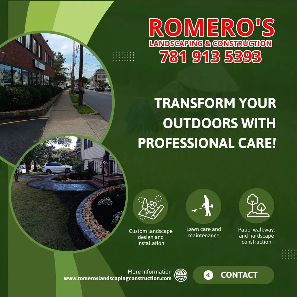 Reliable lawn mowing service in Lynn, MA by Romeros Landscaping And Construction