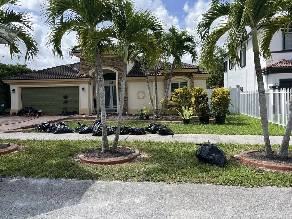 Trusted lawn mowing service for year-round maintenance in Kendall, FL by Romy Landscaping Design & Borders