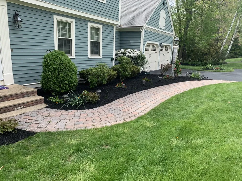 Custom landscape installation in Marlborough, MA - Ronaldo’s Landscape