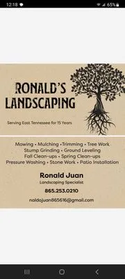 Ronald's Landscaping Logo
