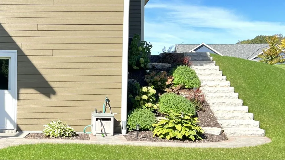 Professional landscape installation in Jackson, WI by Ron’s Landscaping and Lawn Maintenance