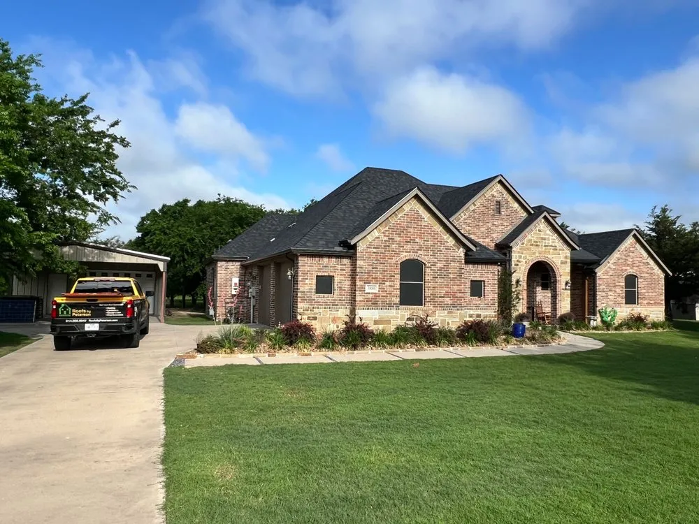 Local landscape installation in Rockwall, TX - Roofs by Peterson