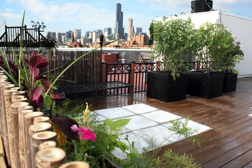 Custom lawn mowing service for outdoor upgrades in Chicago, IL by Rooftopia