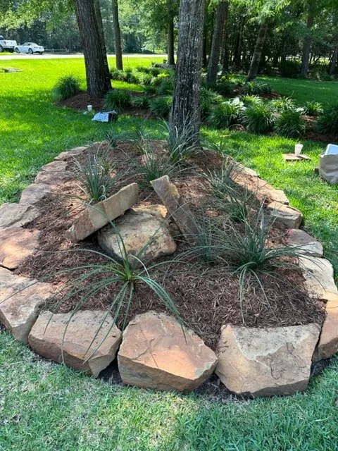 Custom outdoor landscaping in Tomball, TX - Rooney Residential Services