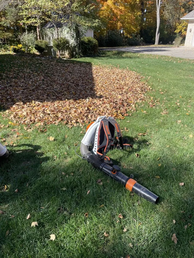 Custom landscape installation in South Vienna, OH by Rooster Landscaping