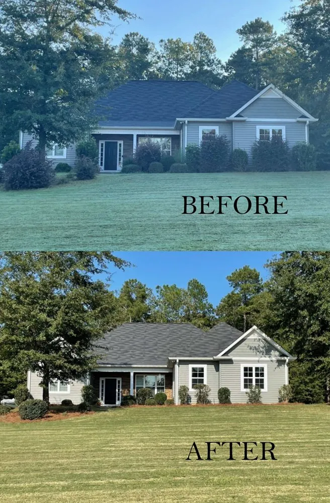 Custom residential landscaping for homes in Augusta, GA by Rooster's Lawn Care