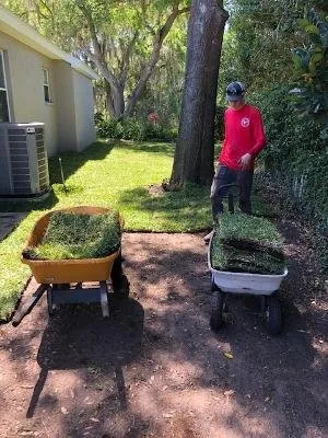 Affordable lawn mowing service for outdoor upgrades in Lakeland, FL by Rooster's Restorations