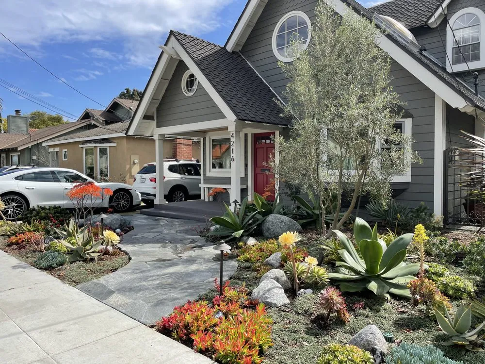 Local lawn mowing service for residential properties in Long Beach, CA by Root & Branch Landscapes