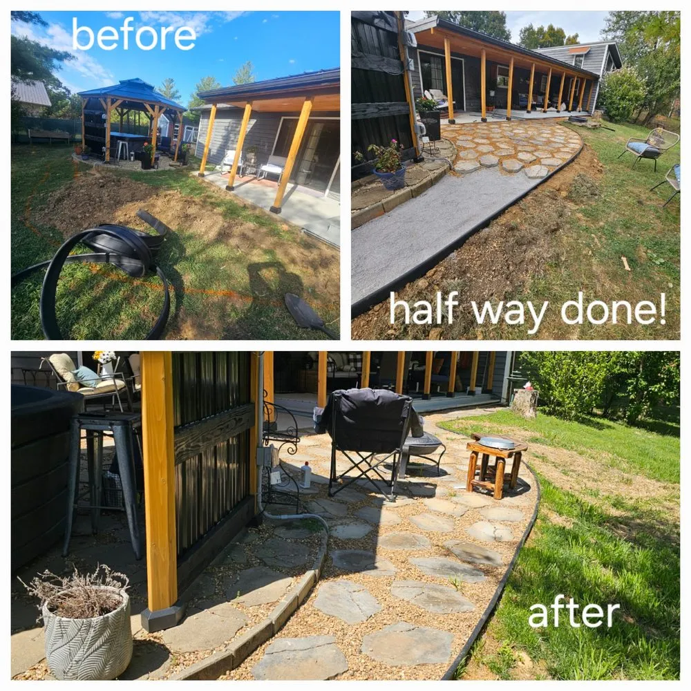 Custom landscape installation in Pigeon Forge, TN - Root to Roof Landscaping & Construction