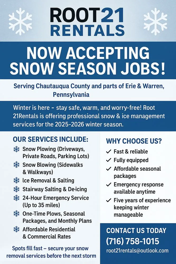 Reliable residential landscaping for beautiful yards in Dunkirk, NY by Root21Rentals