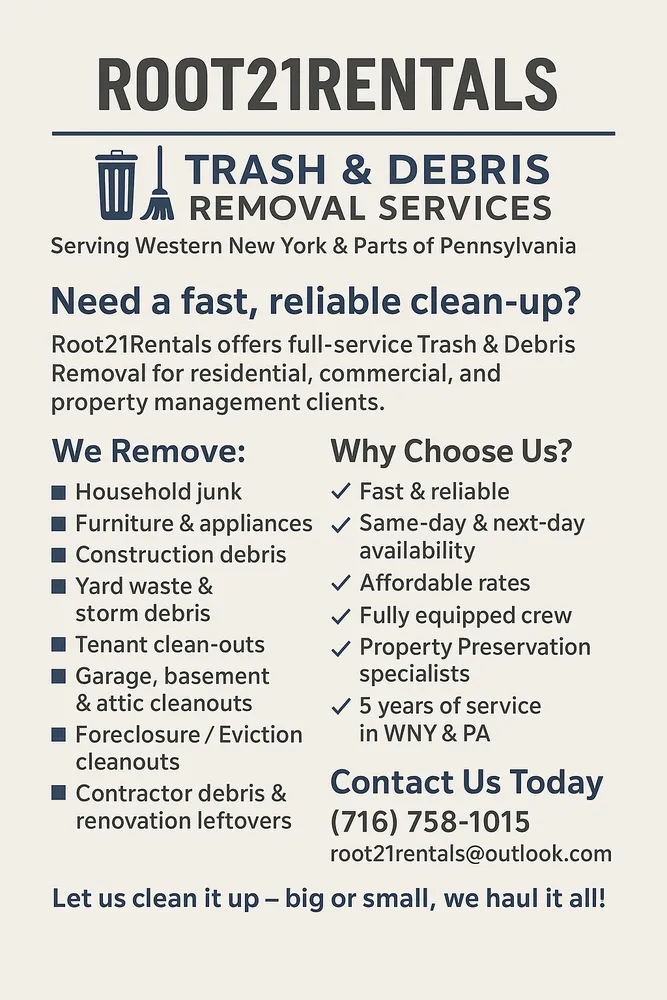 Local residential landscaping with custom design across Dunkirk, NY - Root21Rentals