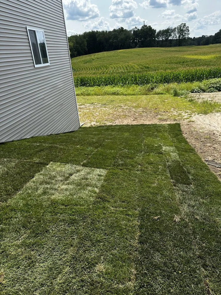 Custom landscape design in Battle Creek, MI by Rooted Sod