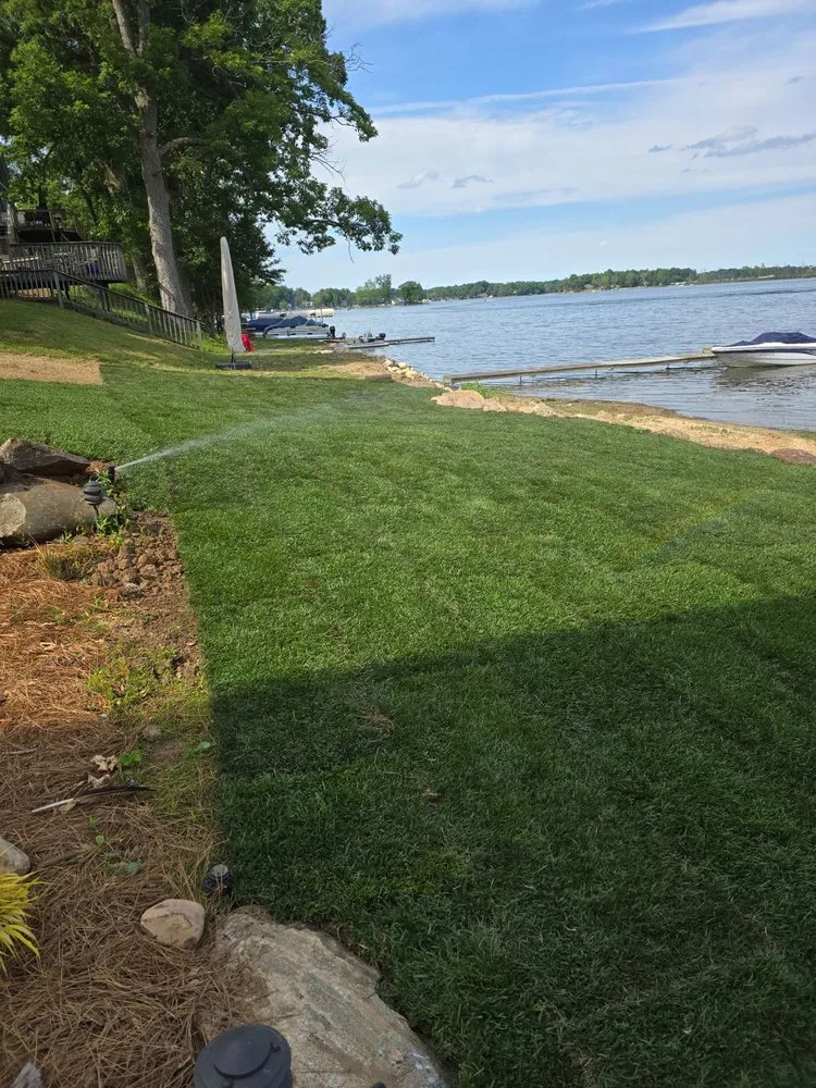 Custom garden landscaping for year-round maintenance in Battle Creek, MI by Rooted Sod